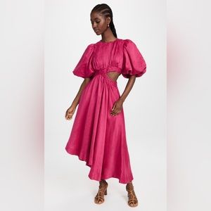 Aje Tidal Cut Out Midi Dress